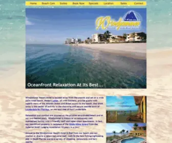 Windjammerresort.com(Oceanfront hotel Windjammer Resort) Screenshot