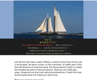 Windjammervacation.com(Maine Schooner Nathaniel Bowditch) Screenshot