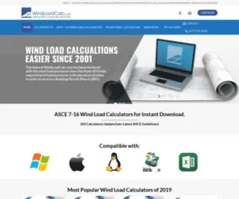 Windloadcalc.com(Wind Load Calculator) Screenshot