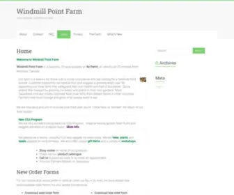 Windmillpointfarm.ca(Just another WordPress site) Screenshot