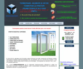 Windoordesign.ro(Usi termopan din PVC si aluminiu in Bucuresti si in tara) Screenshot