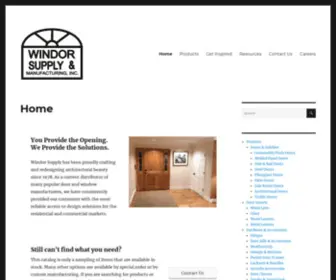 Windor.com(Windor Supply & Mfg) Screenshot