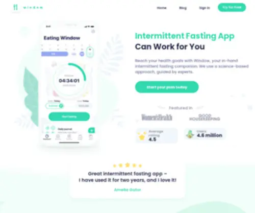 Window-Fasting.com(Window Intermittent Fasting Tracker) Screenshot