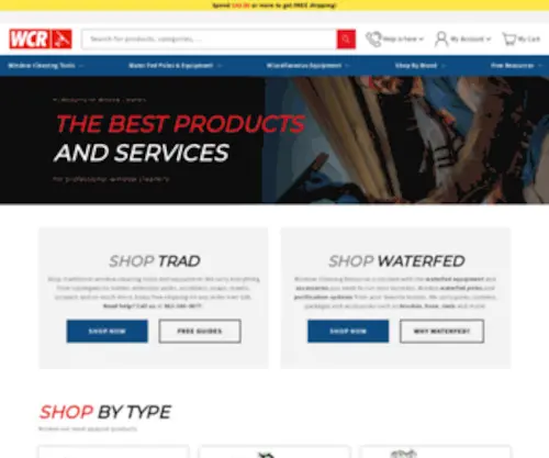Windowcleaner.com(Window Cleaning Supplies & Water Fed Pole Equipment) Screenshot