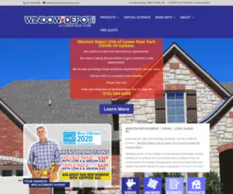 Windowdepotlowerny.com(Top-quality vinyl siding and replacement windows Hempstead. Window Depot USA of Lower New York) Screenshot