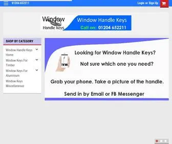 Windowhandlekeys.co.uk(WINDOW HANDLE KEYS) Screenshot