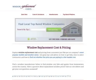 Windowreplacementcost.com(Window Replacement Cost) Screenshot