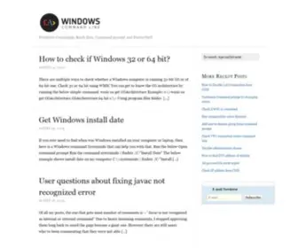 Windows-Commandline.com(Windows Commands) Screenshot