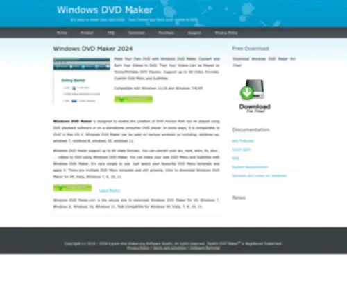 Windows-DVD-Maker.com(Windows DVD Maker Free Download) Screenshot