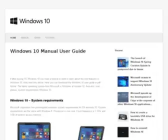 Windows10-Guide.com(Windows 10 User Guide PDF and Manual) Screenshot