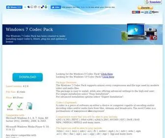Windows7Codecs.com(Windows 7 Codec Pack) Screenshot