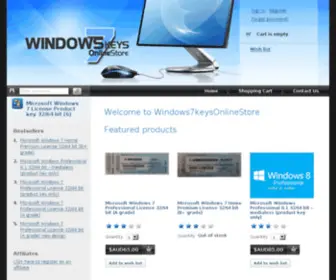 Windows7Keys.com(Windows7keysonlinestore) Screenshot