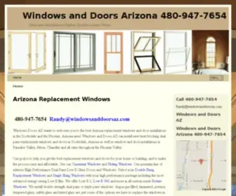 Windowsanddoorsaz.com(Windows and Doors) Screenshot