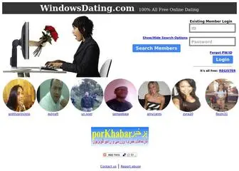 Windowsdating.com(100% All Free Dating) Screenshot