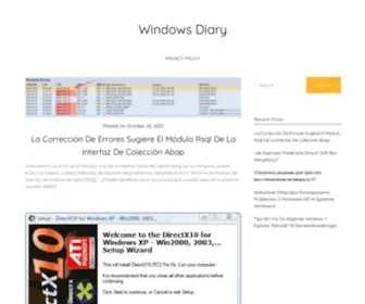 Windowsdiary.com(Windowsdiary) Screenshot