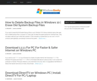 Windowsgeeky.com(Learn All About Windows) Screenshot