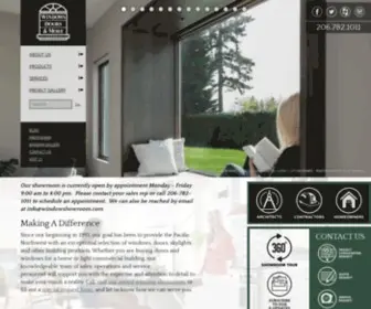 Windowshowroom.com(Seattle Doors and Windows Supplier) Screenshot