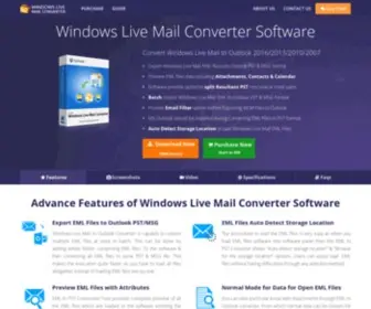 Windowslivemailtooutlookpst.com(Windows Live Mail Converter Software) Screenshot