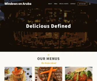 Windowsonaruba.com(Exceptional Fine Dining on Aruba) Screenshot