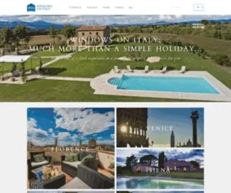 Windowsonitaly.com(Villa rental company headquartered in Florence (Tuscany)) Screenshot