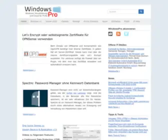 Windowspro.de(Windows, Virtualisierung und Cloud für Profis) Screenshot