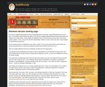 Windowssecrets.com(Windows Secrets landing page @ AskWoody) Screenshot