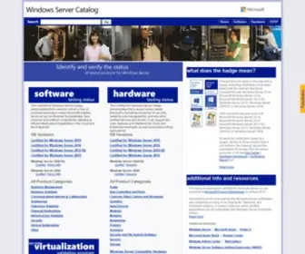 Windowsservercatalog.com(Windows Server Catalog) Screenshot