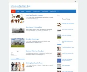 WindowsspotlightQuiz.org(Windows Spotlight Quiz) Screenshot