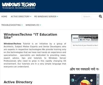 Windowstechno.com(WindowsTechno Tutorial) Screenshot