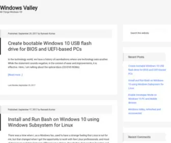 Windowsvalley.com(All Things Windows 10) Screenshot