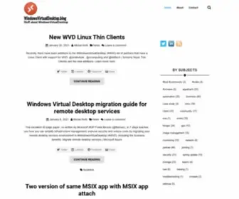 Windowsvirtualdesktop.blog(Stuff about WindowsVirtualDesktop) Screenshot