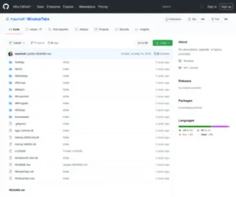 Windowtabs.com(GitHub) Screenshot