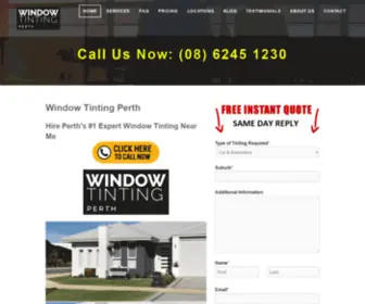 Windowtintingperthnow.com.au(Window Tinting Perth Now) Screenshot