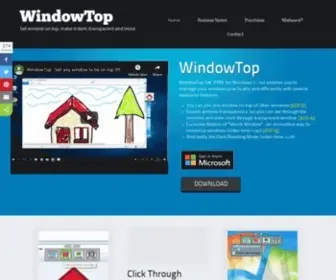 Windowtop.info(Set window on top) Screenshot