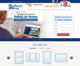 WindowWorldmemphis.com(Window & Door Replacement) Screenshot