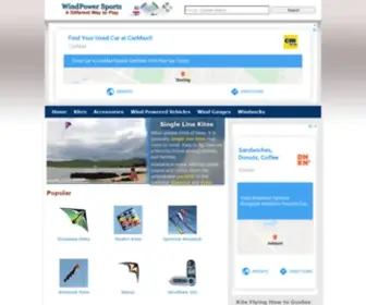 Windpowersports.com(WindPower Sports Kites) Screenshot