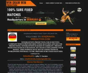 Windrawwin-Prediction.com Screenshot