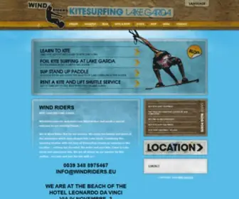 Windriders.eu(Kite surfing Lake Garda) Screenshot