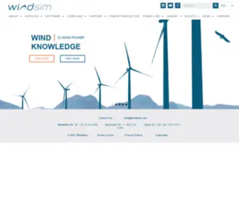 Windsim.com(WindSim Home) Screenshot