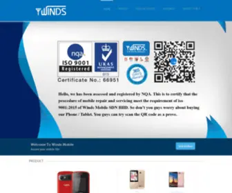 Windsmobile.com.my(Winds Mobile Sdn Bhd) Screenshot