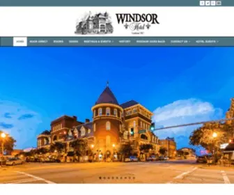 Windsor-Americus.com(The Best Western Plus Windsor Hotel) Screenshot