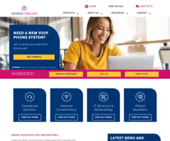 Windsor-Telecom.com(Telephone Cloud Services) Screenshot