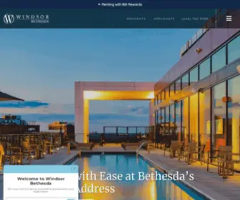 Windsorbethesda.com(Luxury Bethesda Apartments) Screenshot