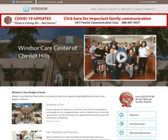 Windsorcheviothills.com(Windsor Care Center of Cheviot Hills) Screenshot