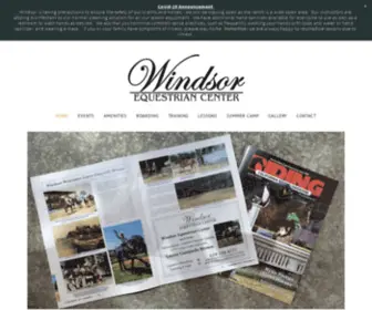 Windsorequestriancenter.com(Windsor Equestrian Center) Screenshot