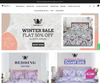 Windsorlino.com(Pakistan's No.1 Bedding Store) Screenshot
