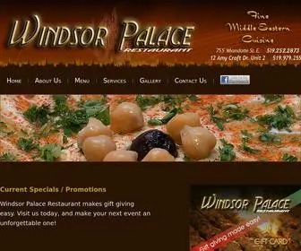 Windsorpalacerestaurant.com(Fine Middle Eastern Cuisine Windsor Palace) Screenshot