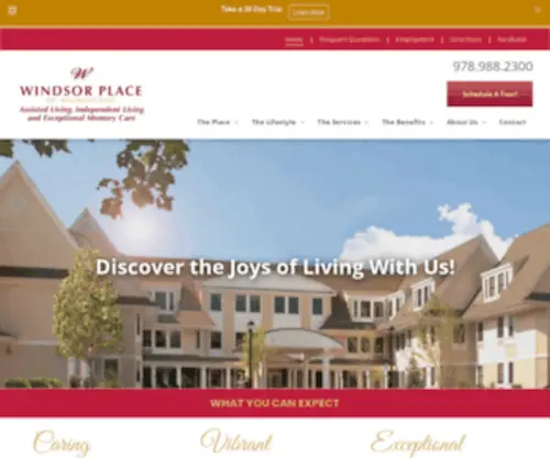 Windsorplaceofwilmington.com(Assisted Living Boston) Screenshot