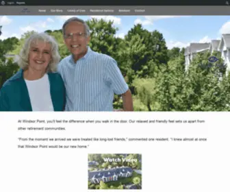 Windsorpoint.com(A Fuquay Varina Retirement Community) Screenshot