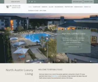 WindsorrepublicPlace.com(Luxury Apartments for Rent in North Austin) Screenshot